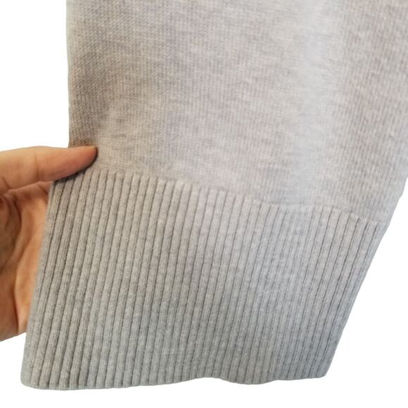 Aritzia Wilfred Free Wool Cotton Sweater Cardigan Sz M Minimalist Neutral Preppy - Picture 4 of 8